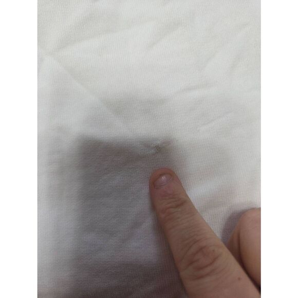 Frank & Eileen - Patrick Popover Henley Triple Fleece in white sz Large - Picture 6 of 7